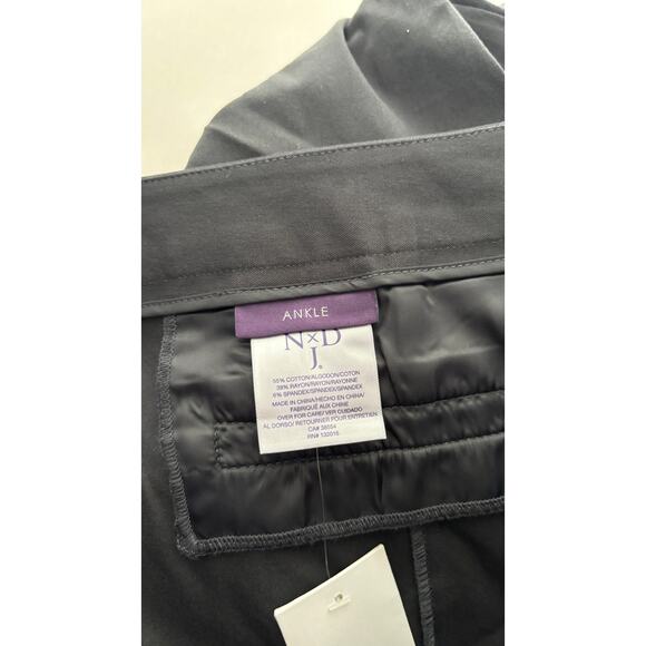 NYDJ Bi-Stretch Ankle Pant Trouser Womens Plus Size 24W Eclipse Black New Flawed - Picture 8 of 10